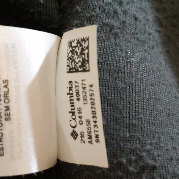 Columbia| Grey Mock Neck Sweater Zippered Neck Polyester - Picture 16 of 16